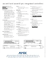 Preview for 2 page of AMX Axcent3 pro Specifications