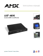 Preview for 1 page of AMX AXF-MINI Instruction Manual