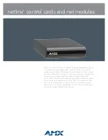 Preview for 1 page of AMX AxLink 232 Specifications