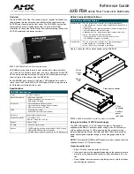 Preview for 1 page of AMX AXlink AXB-FBM Reference Manual