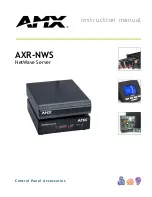 Предварительный просмотр 1 страницы AMX AXR-NWS Instruction Manual