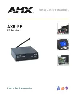 Preview for 1 page of AMX AXR-RF Instruction Manual