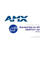 Preview for 1 page of AMX CAFE DUET Instruction Manual