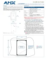 Preview for 1 page of AMX CB-MXP43 Installation Manual