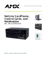 AMX CONTROL CARDS AND NETMODULES Instruction Manual preview