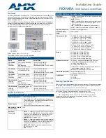 Preview for 1 page of AMX CP-1016-US Installation Manual