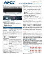 AMX DAS-T0804X-SIG Installation Manual preview