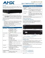 Предварительный просмотр 1 страницы AMX DAS-TAMP4-SIG Installation Manual