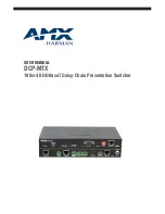 Preview for 1 page of AMX DCP-MTX User Manual