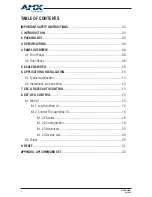 Preview for 2 page of AMX DCP-SRX User Manual