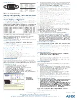 Preview for 2 page of AMX DG RGBHV MTP Quick Start Manual
