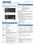 Preview for 1 page of AMX DTV-TX01-DVB-T Installation Manual