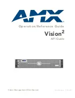 Preview for 1 page of AMX DTV VISION2 INTEGRATION - DIAGRAM Operation/Reference Manual