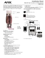 Предварительный просмотр 1 страницы AMX Dual Incandescent Dimmer Module RDM-2INC Installation Sheet