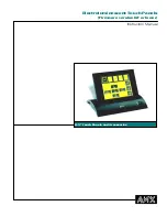 Preview for 1 page of AMX Electroluminescent LCD Touch Panels Instruction Manual