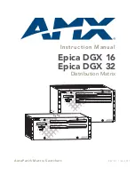 AMX Enova DGX 16 Instruction Manual preview