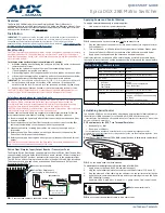 AMX Epica DGX 288 Quick Start Manual preview