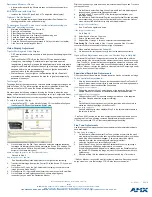 Предварительный просмотр 2 страницы AMX FG1010-09 Quick Start Manual