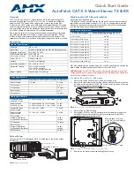 AMX FG1010-37 Quick Start Manual preview