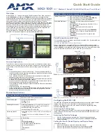 AMX FG5968-48 Quick Start Manual preview