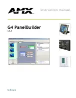 Preview for 1 page of AMX G4 PANELBUILDER V1.1 Instruction Manual