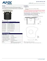 AMX HPG-20 Quick Start Manual предпросмотр