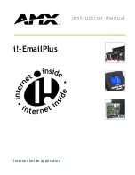 Предварительный просмотр 1 страницы AMX i!-EmailPlus Instruction Manual