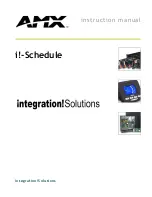Preview for 1 page of AMX I!-SCHEDULE Instruction Manual