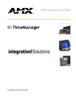 AMX I!-TIMEMANAGER Instruction Manual preview