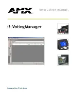 Предварительный просмотр 1 страницы AMX i!-VotingManager Instruction Manual