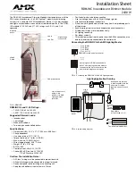 AMX Incandescent Dimmer Module RDM-INC Installation Sheet предпросмотр