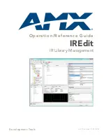 AMX IREdit Operation/Reference Manual preview