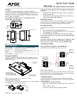 AMX IRX-SM+ Quick Start Manual предпросмотр