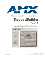 Preview for 1 page of AMX KEYPADBUILDER Manual