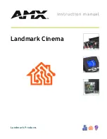 Preview for 1 page of AMX Landmark Cinema Instruction Manual