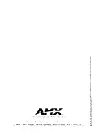 Preview for 16 page of AMX Landmark Cinema Instruction Manual