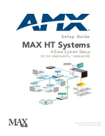 AMX MAX-AOM Setup Manual предпросмотр