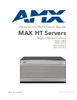 Предварительный просмотр 1 страницы AMX MAX-HT04 Operation/Reference Manual