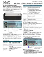 AMX MAX-MMS-125 Installation Manual preview