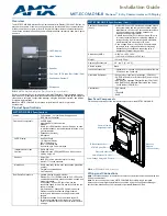 Preview for 1 page of AMX MET-ECOM-DNS-B Installation Manual