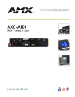 AMX MIDI Interface Card AXC-MIDI Instruction Manual preview