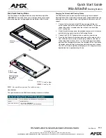 AMX MIO-ATTACHE Quick Start Manual preview