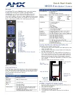 Предварительный просмотр 1 страницы AMX Mio Modero FG148-04 Quick Start Manual