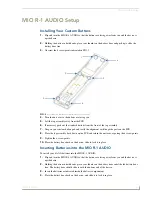 Предварительный просмотр 7 страницы AMX MIO R-1 AUDIO Operation/Reference Manual