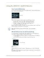 Preview for 19 page of AMX MIO R-1 AUDIO Operation/Reference Manual