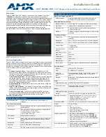 Preview for 1 page of AMX Modero MXT-2000XL-PAN Installation Manual