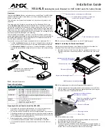 Предварительный просмотр 1 страницы AMX Modero NXT-1200VG Installation Manual