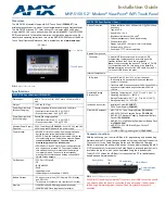 Preview for 1 page of AMX Modero ViewPoint MVP-5150 Installation Manual