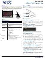 AMX MT-702 Quick Start Manual preview