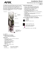 AMX Multimode Dimmer Module RDM-MDM Installation Sheet preview